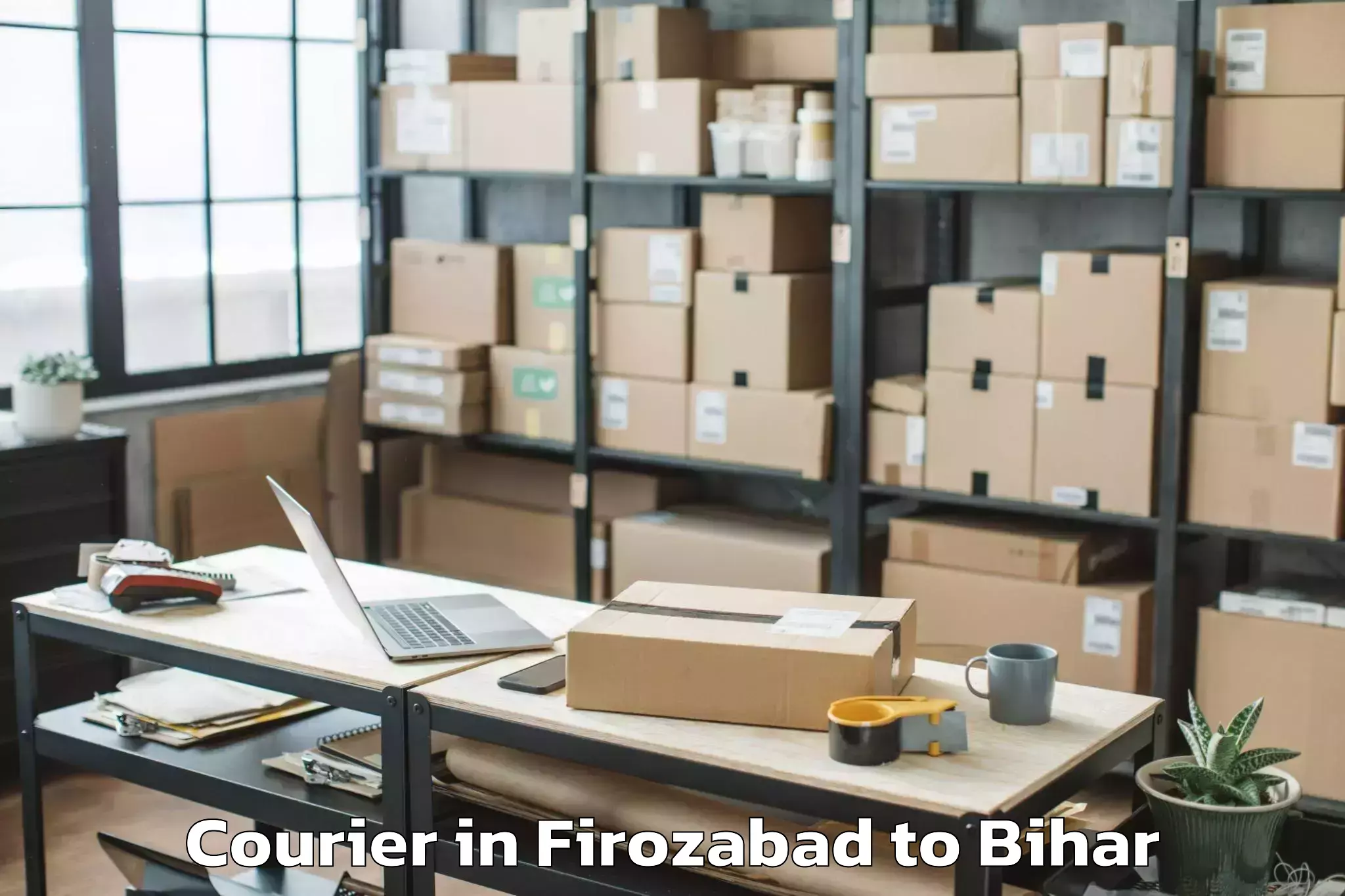 Affordable Firozabad to Laheriasarai Courier